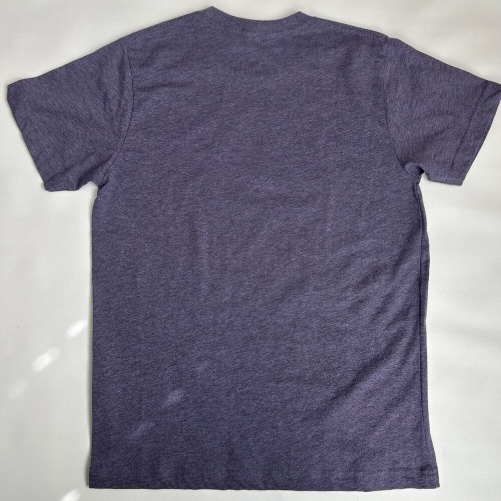 NWOT She Will Move Mountains Youth Large Graphic T-Shirt Purple Motivational - Picture 3 of 6